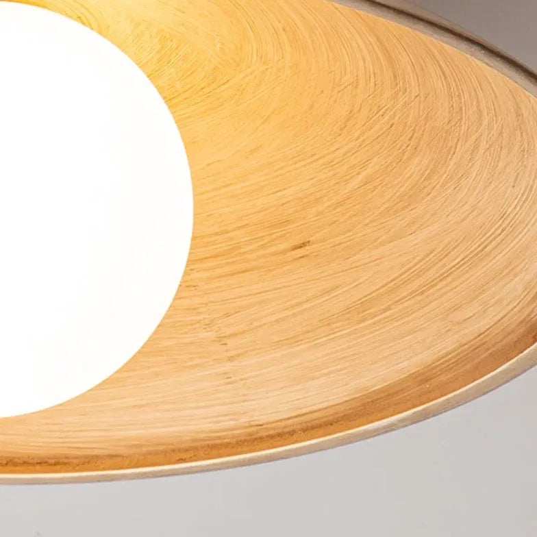 Deckenleuchte schlicht im japanischen minimalistischen Holzstil - Clowas.de