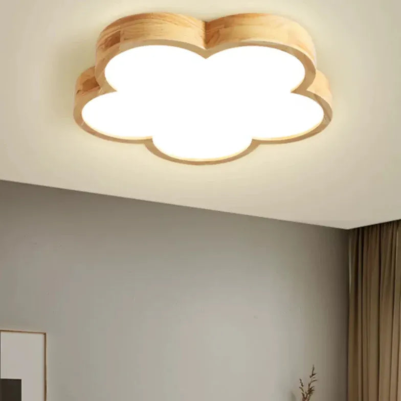 Deckenleuchte Sterne im kreativen einfachen Holzdesign - Clowas.de