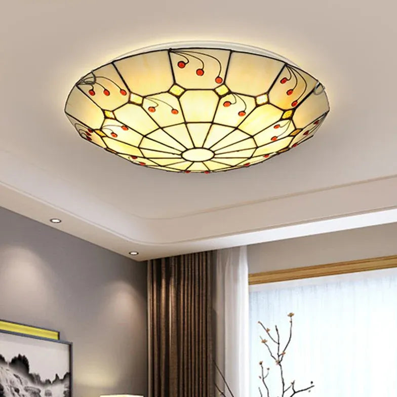Deckenleuchte vintage glas im runden Landhausstil - Clowas.de
