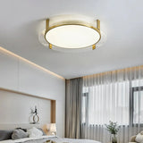 Deckenleuchte wohnzimmer gold im nordischen runden Stil - Clowas.de