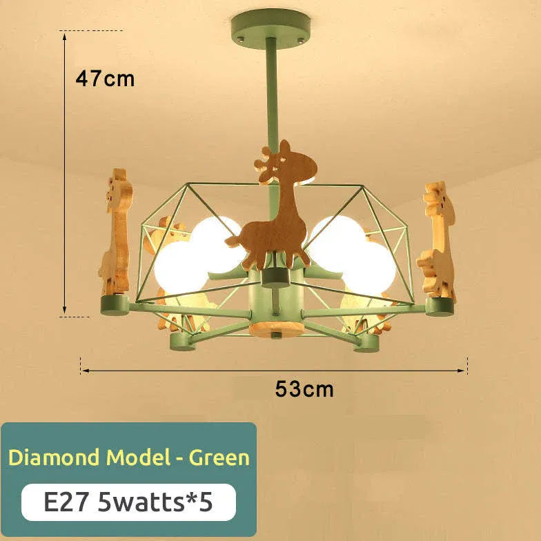Deckenleuchten fürs Schlafzimmer nordisch Holz Cartoon - Clowas.de