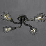 Deckenleuchten Industrial Retro Rohr Eisen Deckenlampe - Clowas.de