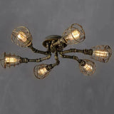 Deckenleuchten Industrial Retro Rohr Eisen Deckenlampe - Clowas.de