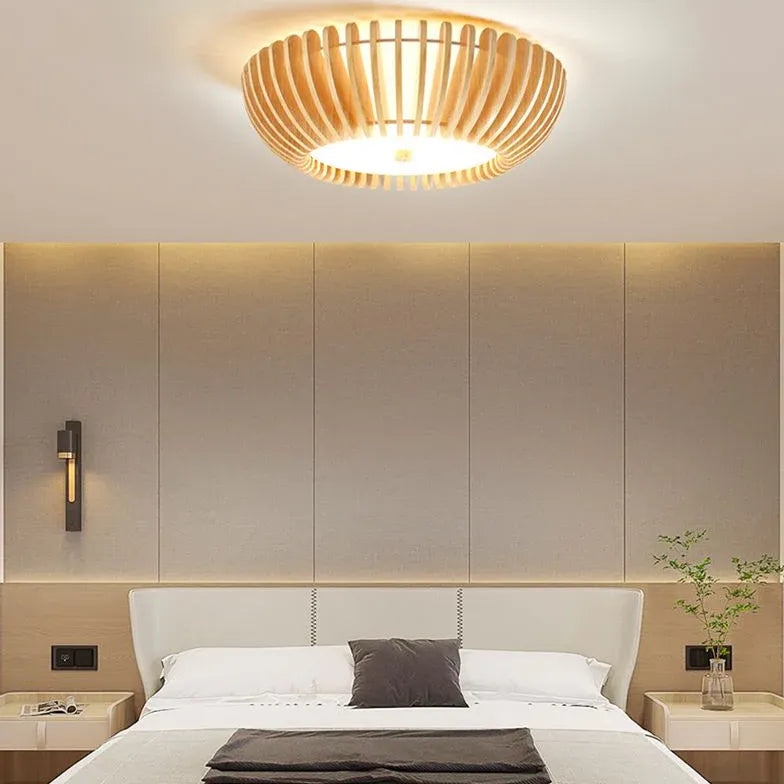 Deckenleuchten mit Holz im japanischen skandinavischen Stil - Clowas.de
