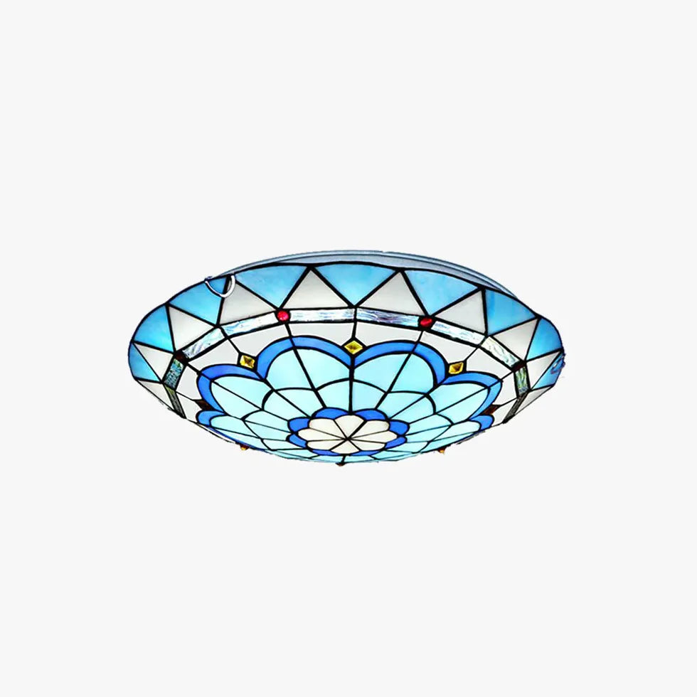 Deckenleuchten Vintage Europäisch Buntglas Retro Stil - Clowas.de