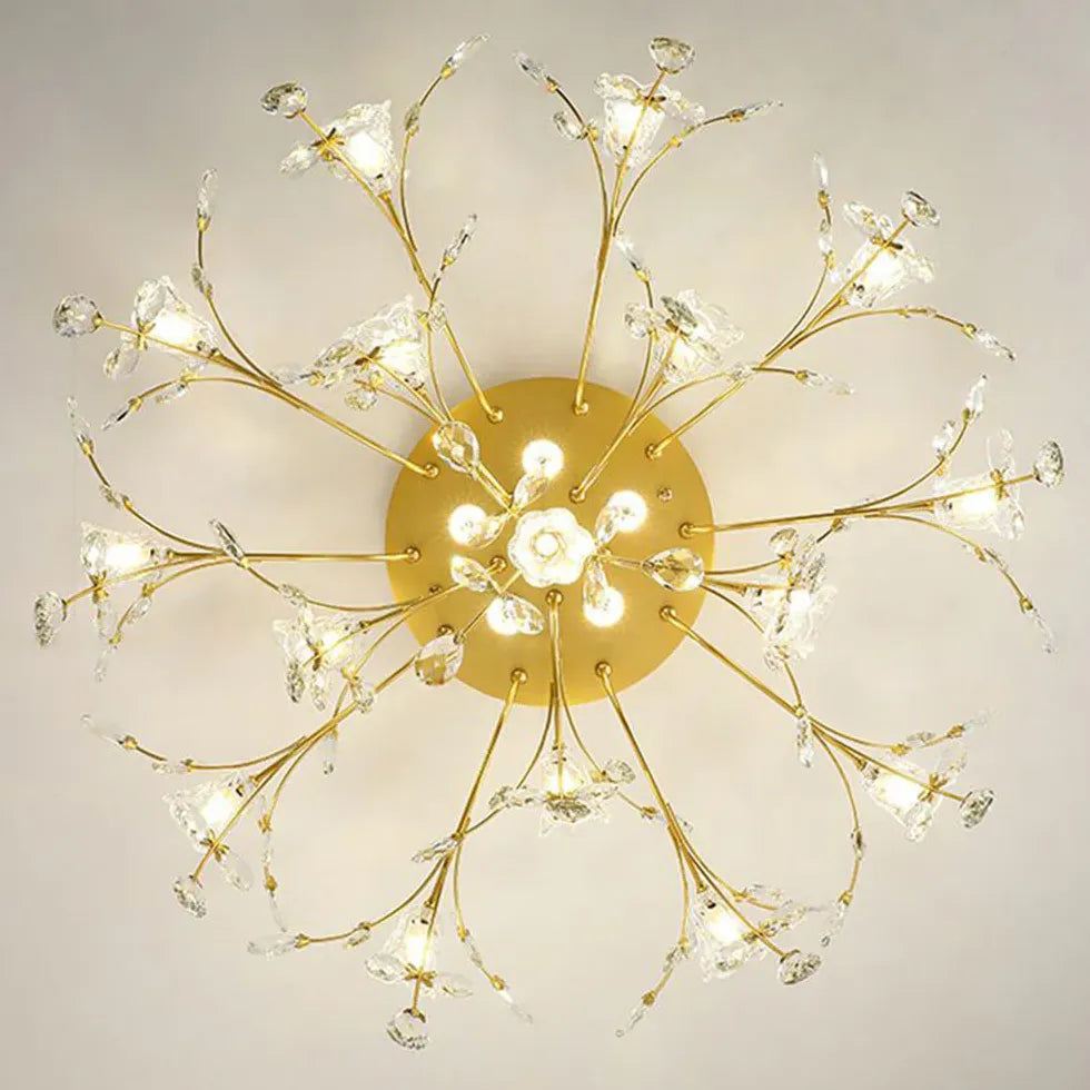 Deckenleuchten Wohnzimmer dimmbar moderne runde kristalllampe - Clowas.de