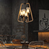 Design-Pendelleuchte Esszimmer mit schwarzem Seil im amerikanischen Stil - Clowas.de
