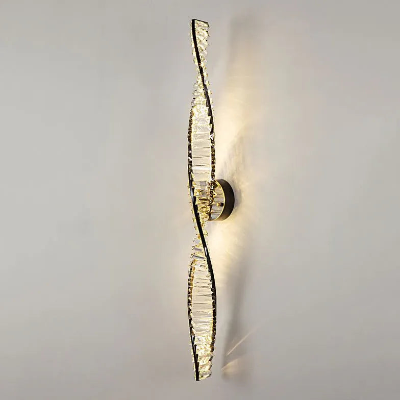 Design Wandleuchten Wohnzimmer Schwarz Doppelspirale Eleganz - Clowas.de