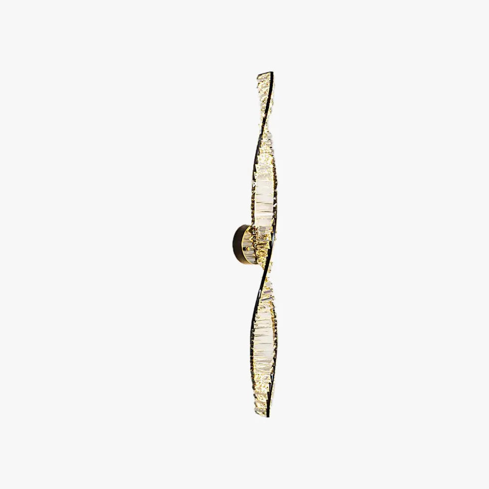 Design Wandleuchten Wohnzimmer Schwarz Doppelspirale Eleganz - Clowas.de