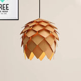 Designer Hängelampen Wohnzimmer nordisch Holz Fischschuppen Design - Clowas.de