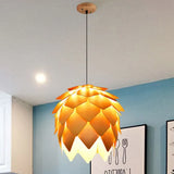 Designer Hängelampen Wohnzimmer nordisch Holz Fischschuppen Design - Clowas.de