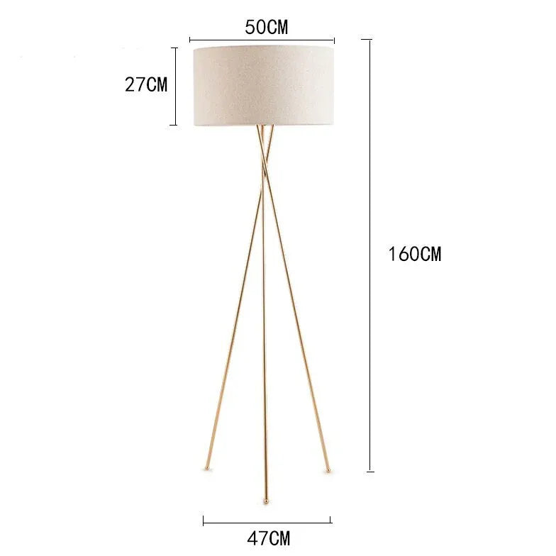 Dreibein Stehlampe Weiß moderne elegante Raumgestaltung - Clowas.de