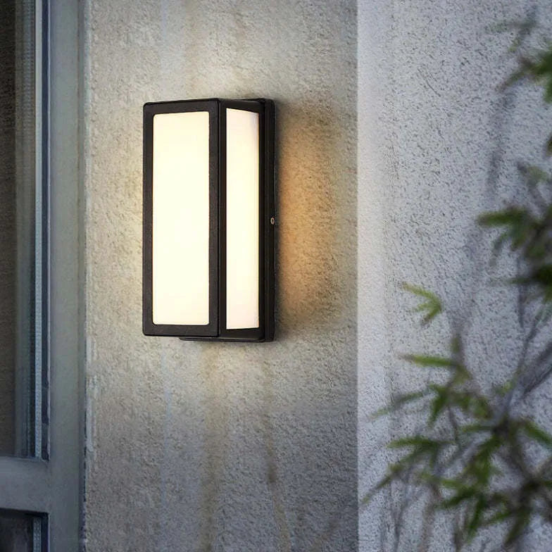 Eckige Außenwandleuchte für modernes wasserdichtes Design - Clowas.de