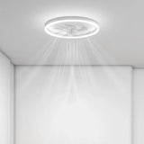 Edge LED Strip Minimalist Round Fan Light