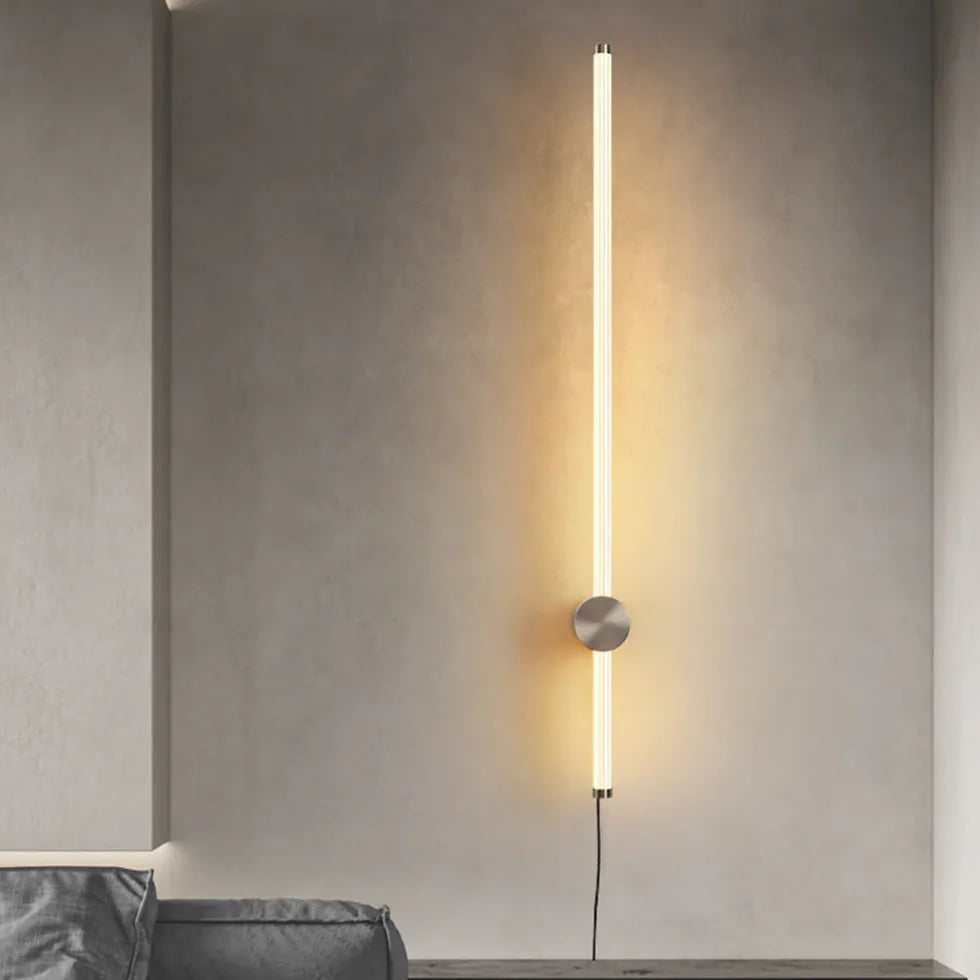 Linear Metal Plug in Wall Lights