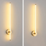 Wandleuchte Messing Modern mit LED und schlichtem Design