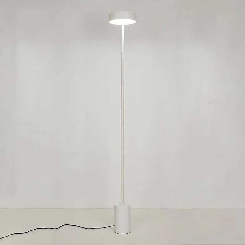 Slim Round Black Minimalist Floor Lamp