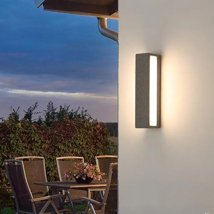 Außenwandleuchten LED für moderne minimalistische Gartenbeleuchtung