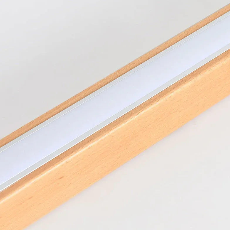 Rectangular LED Wooden Hallway Ceiling Light