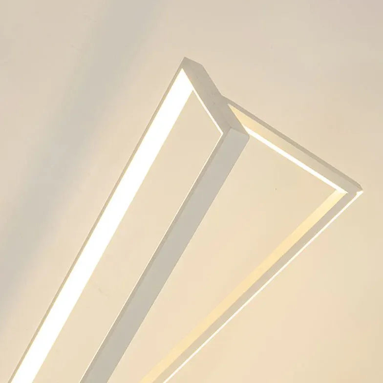 X-Shaped White Plug Tripod Floor Lamp