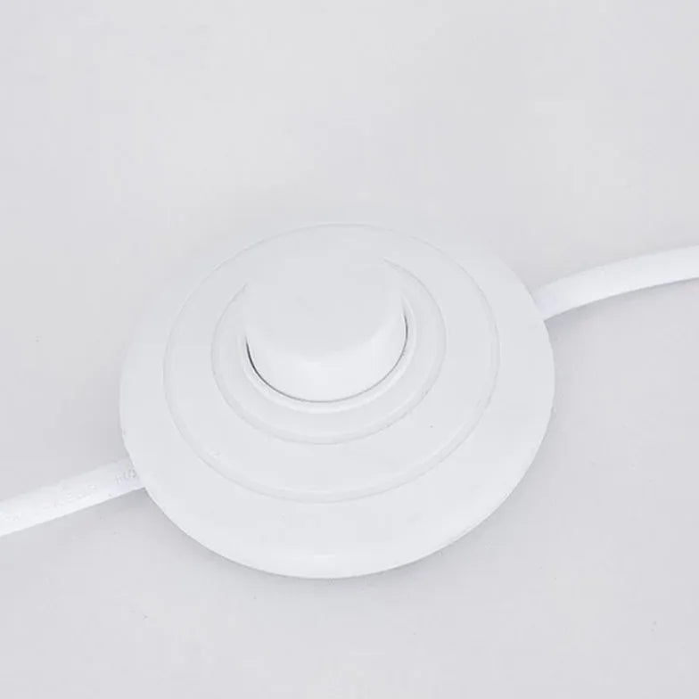 X-Shaped White Plug Tripod Floor Lamp