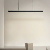 Linear Metal White LED Kitchen Pendant Light