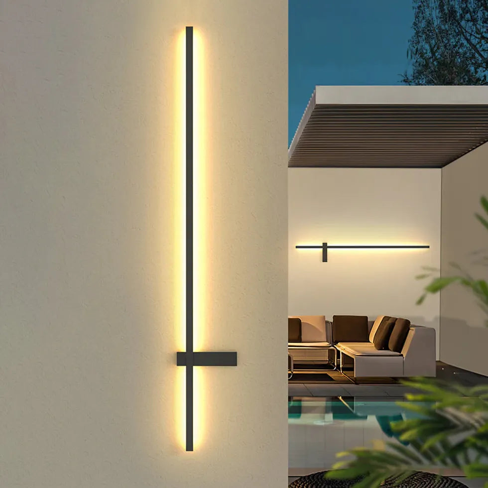 Cross Linear Led Outdoor Wall Lights