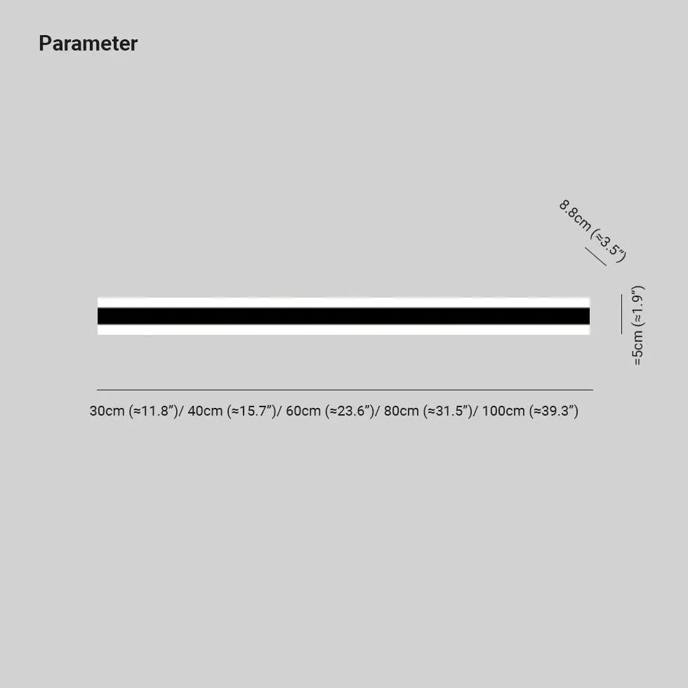 Flache LED Wandleuchte modern schlicht rechteckig