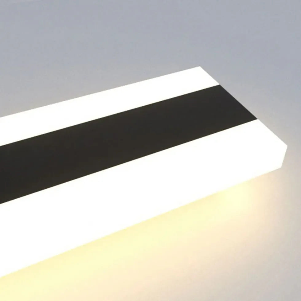 Flache LED Wandleuchte modern schlicht rechteckig