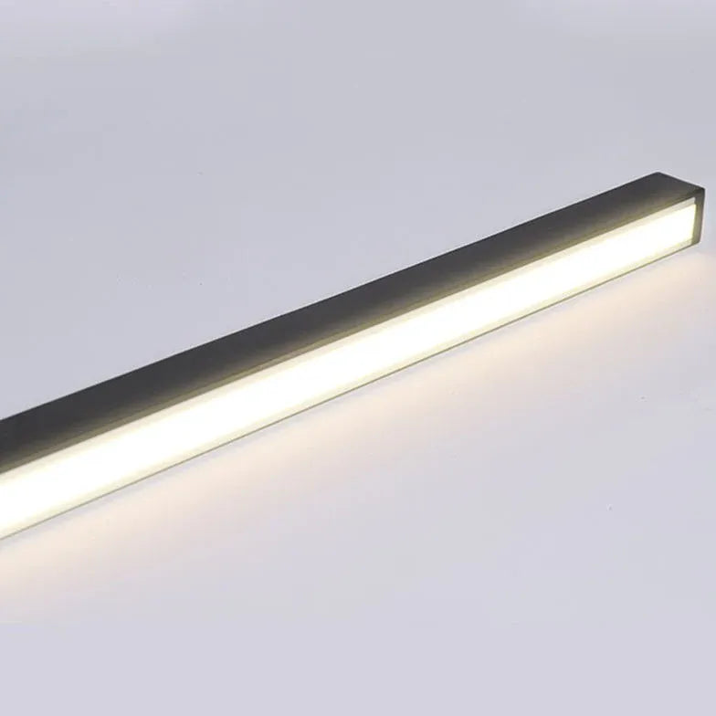 Black Rectangular Linear LED Floor Lamp