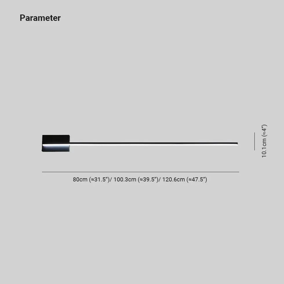 LED Wandleuchte Schwarz Modernes Design Schlicht Minimalistisch