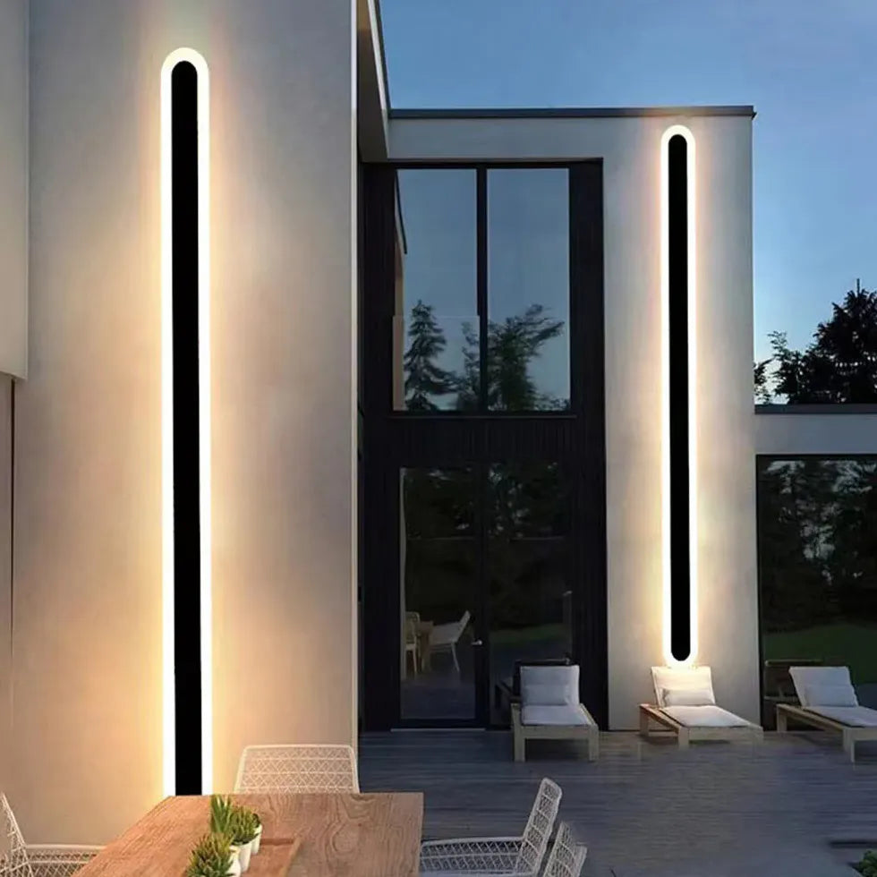 LED Wandleuchte innen schwarz Outdoor wasserdicht minimalistisch