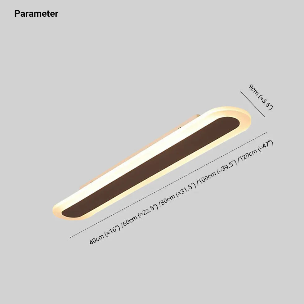 Langes ovales LED -minimalistische Deckenlicht