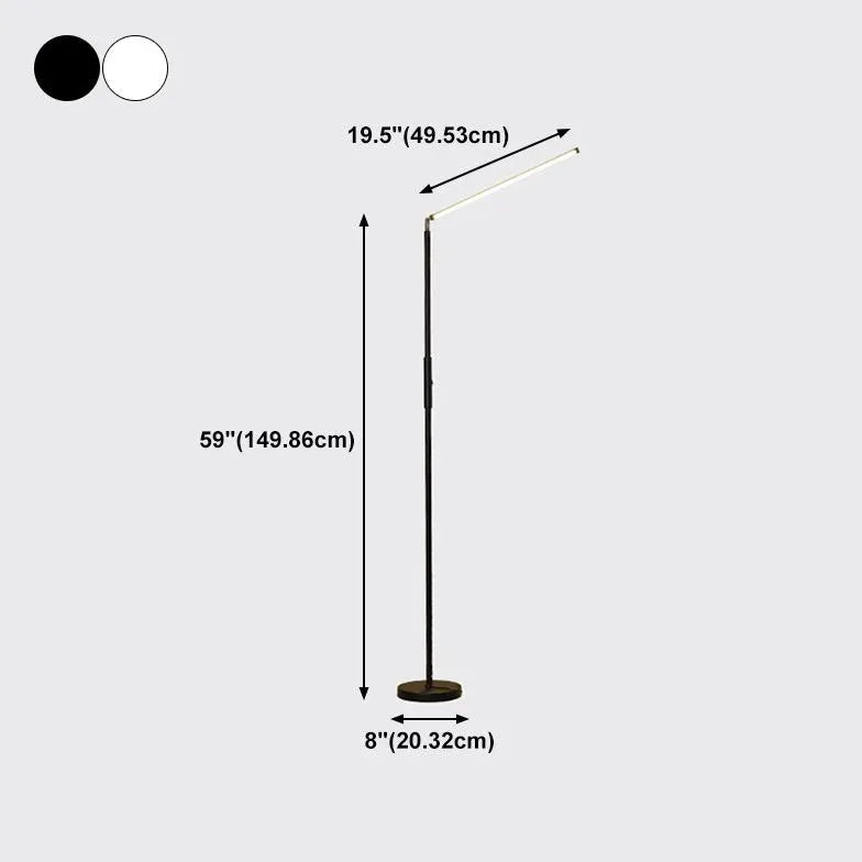 Linear minimalistische moderne Plug-in-Stehlampe