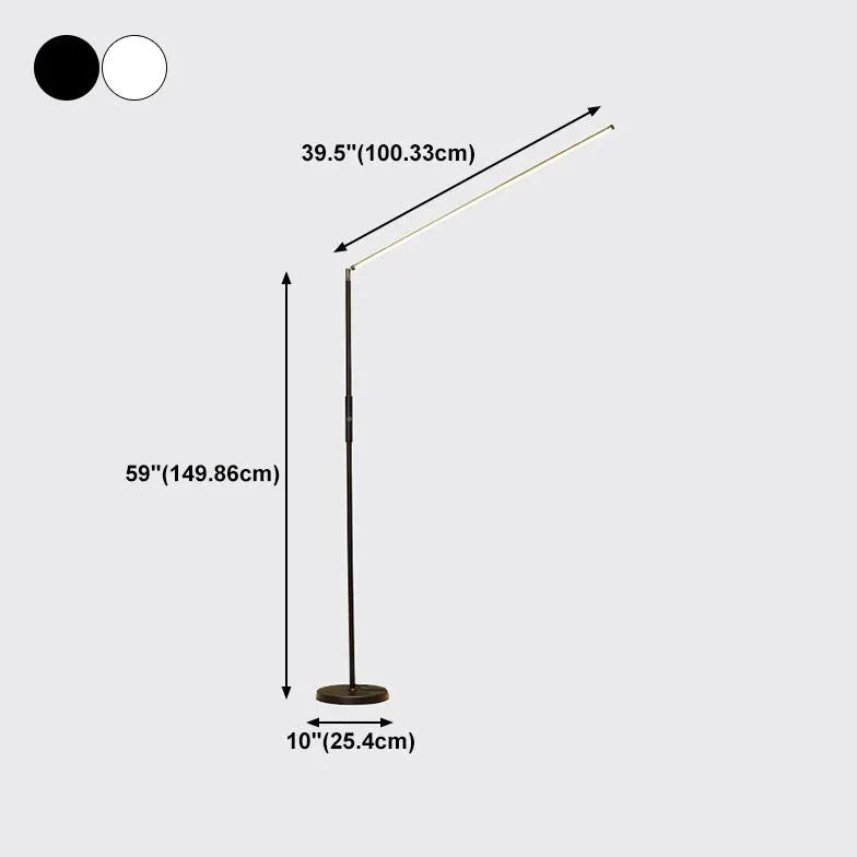 Linear minimalistische moderne Plug-in-Stehlampe