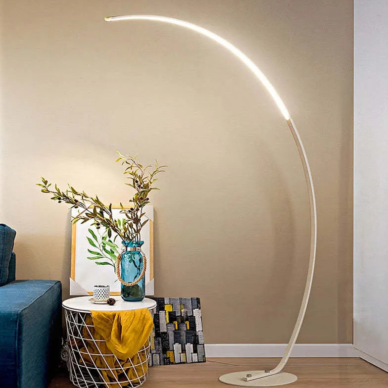 Linear Minimalist Curved Design Floor Lamp