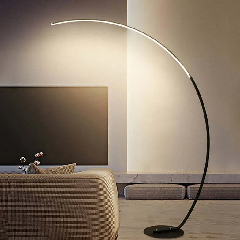 Linear Minimalist Curved Design Floor Lamp