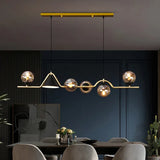 Multi-head Modern Dining Room Glass Pendant Light