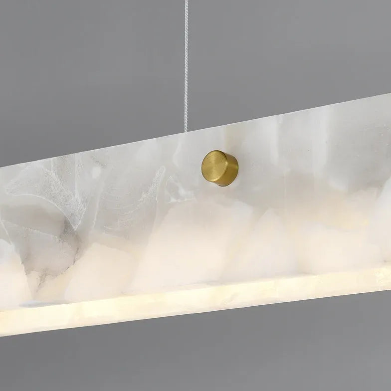 Onyx Finish White Dining Room Pendant Light