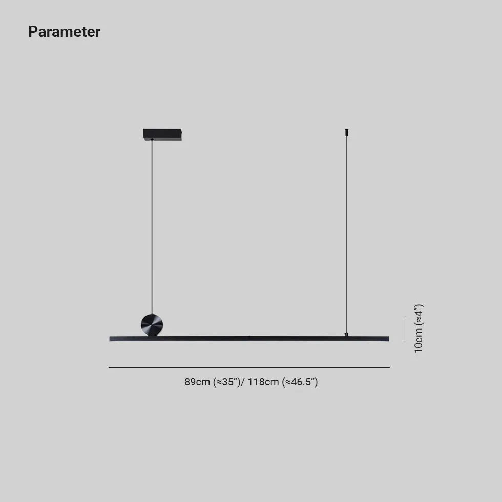 Minimal linearer Esszimmer Anhänger Licht