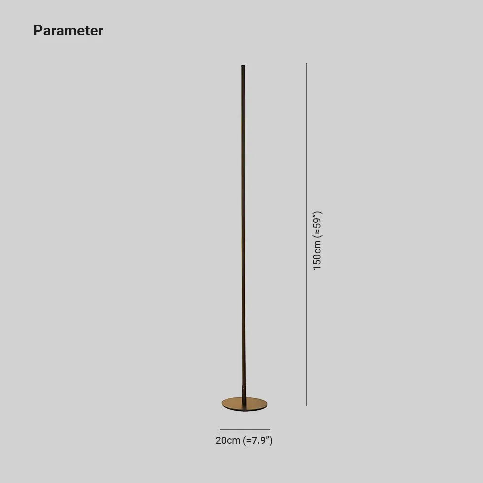 Slim Cylindrical Minimalist Floor Lamp