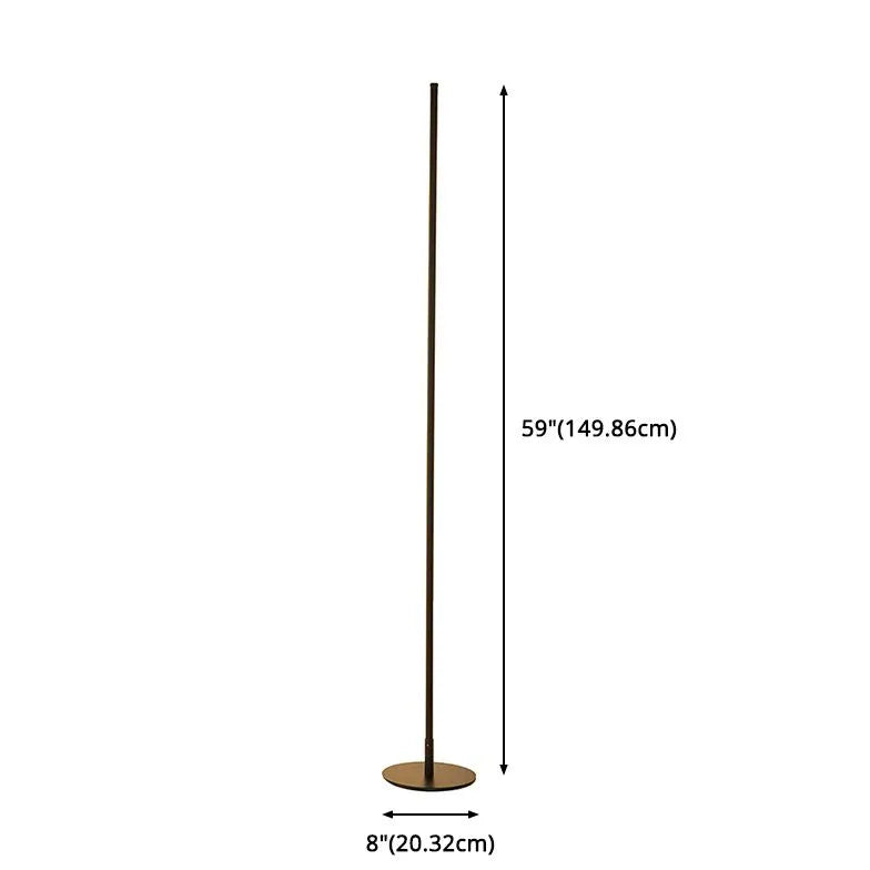 Slim Cylindrical Minimalist Floor Lamp