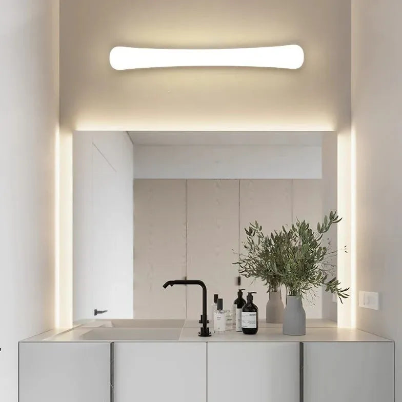 White Slot Led Bathroom Mirror Lights