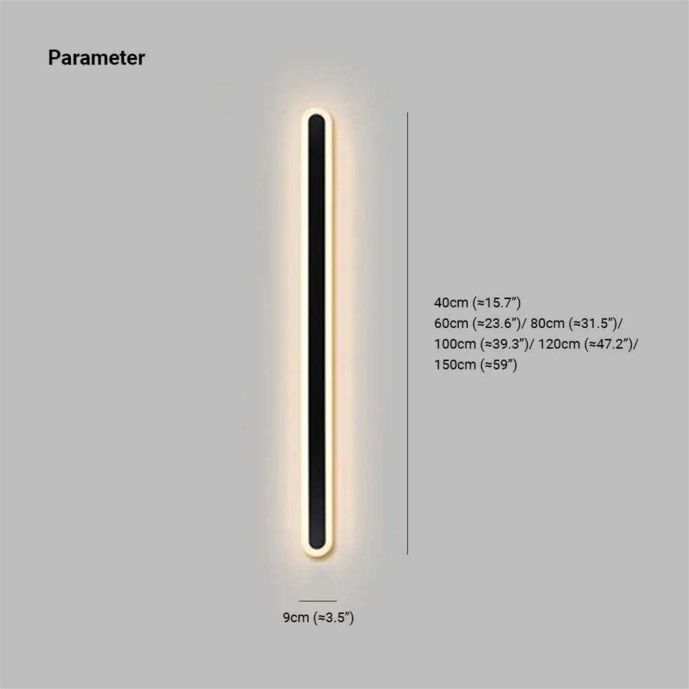 Moderne LED Wandleuchte Schwarz mit Bewegungsmelder