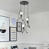 Schlafzimmer LED Deckenleuchte mit kleinem Eisenmann Design - Clowas.de