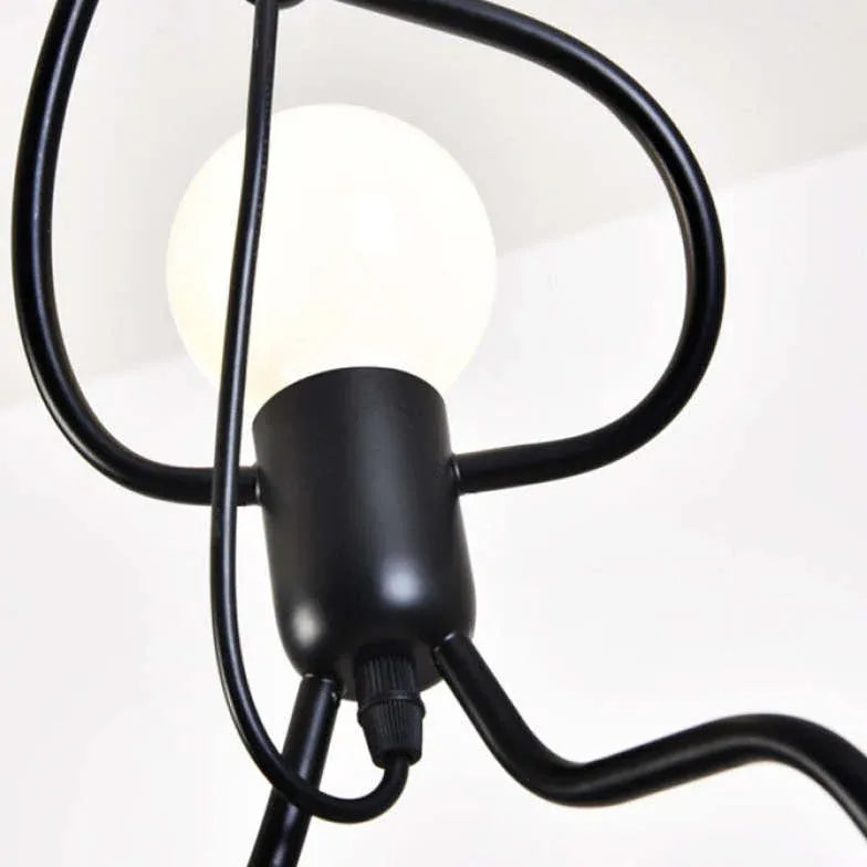 Schlafzimmer LED Deckenleuchte mit kleinem Eisenmann Design - Clowas.de