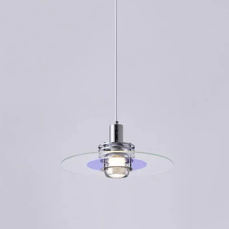 Einzelne Pendelleuchte moderne Glas transparent Design - Clowas.de