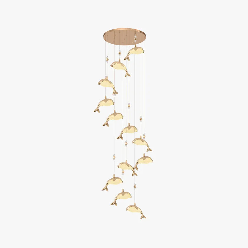 Pendelleuchte Gold Kristall modernes elegantes Wohnambiente - Clowas.de