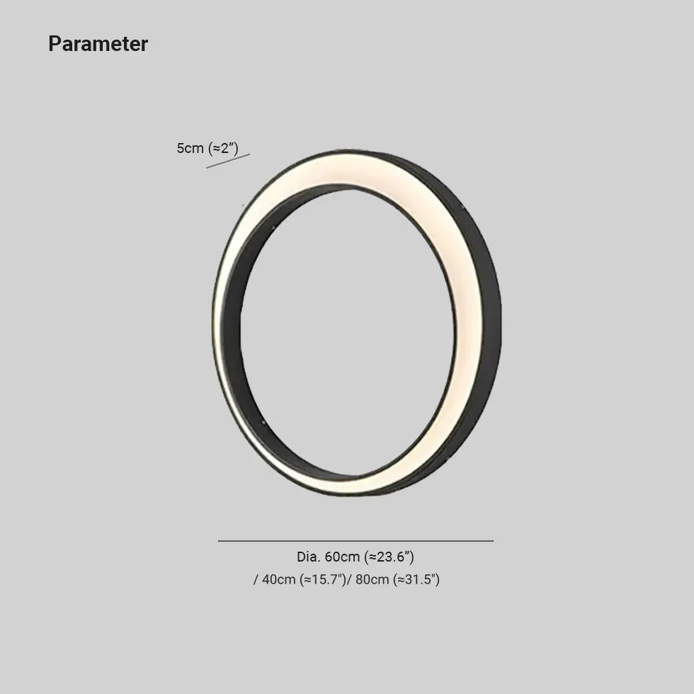 LED Ringleuchten im modernen minimalistischen Design