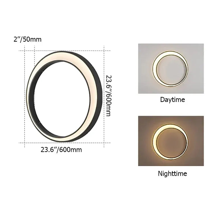 LED Ringleuchten im modernen minimalistischen Design